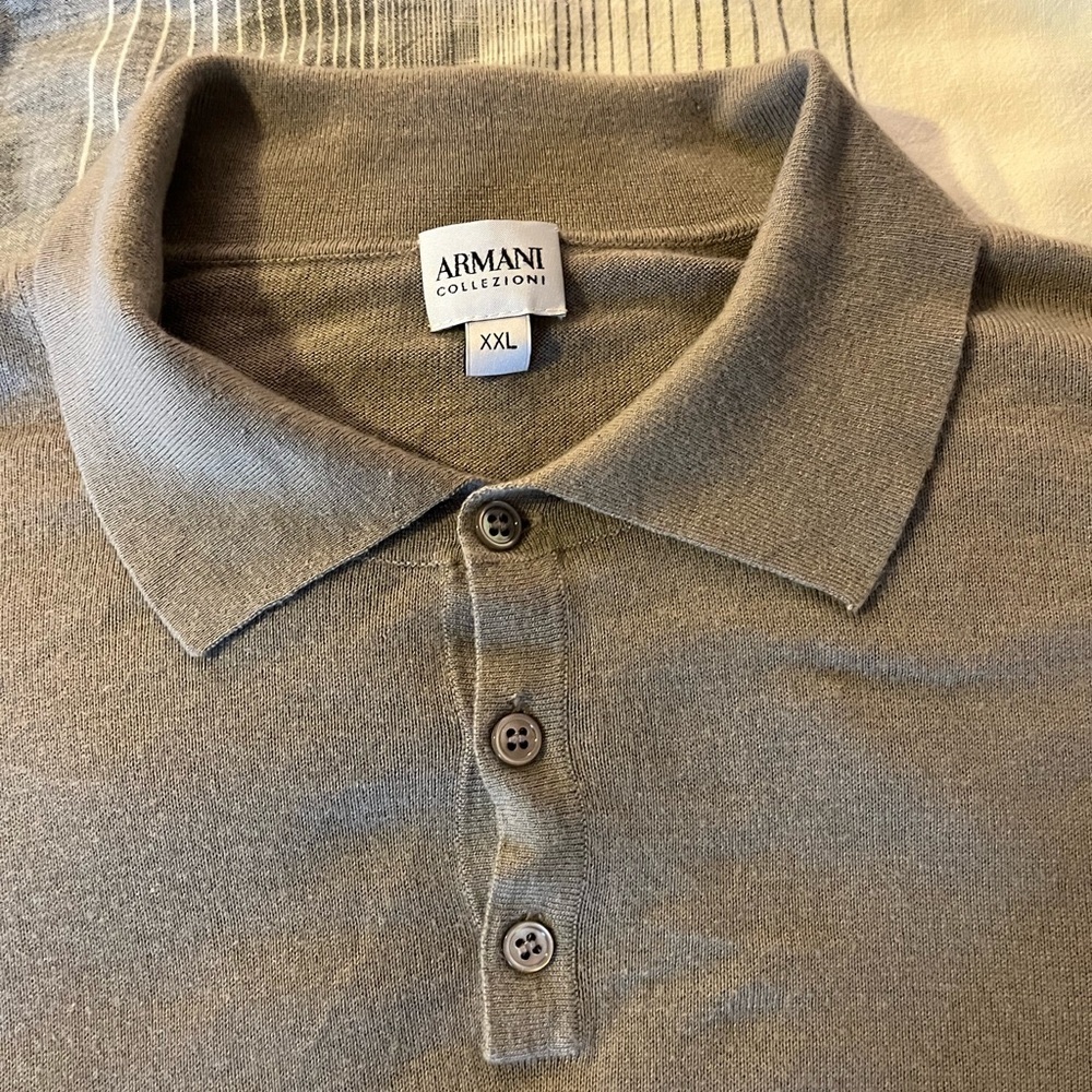 Armani collezione Cashmere polo sweater